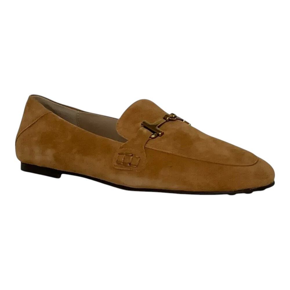 Giani Bernini Women's Beckhamm Suede Tailored Loafers Tobacco Brown Size 7 1/2